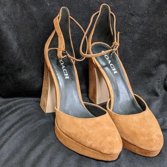 COACH CHRYSTIE LUX SUEDE Women's sz 9​​​​​ - Picture 2 of 6